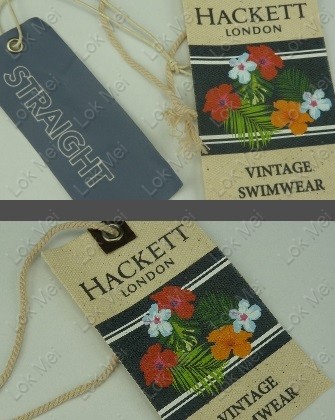 Woven printed tags